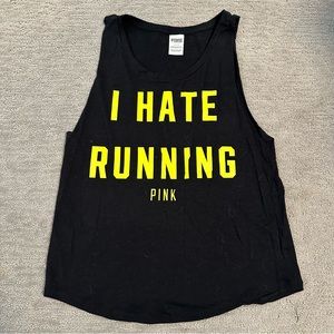 PINK I HATE RUNNING TANK S